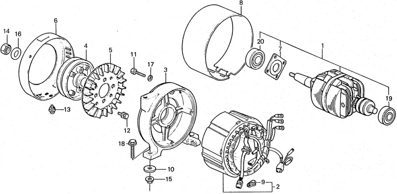 ROTOR@STATOR@PULLEY