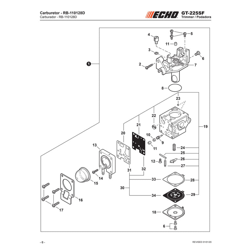 Carburetor RB 110128D