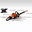 Echo HC-2210 22" Double Reciprocating Blade 21.2 cc Gas 2-Stroke X Series Pro Commercial Grade Hedge Trimmer with 3 Position Handle