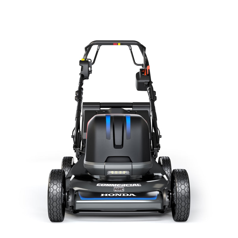 Honda HRC-BE 21" Commercial Self-Propelled Electronic Cruise Control Roto-Stop Blade Stop System Lawn Mower with 12Ah Battery and Charger
