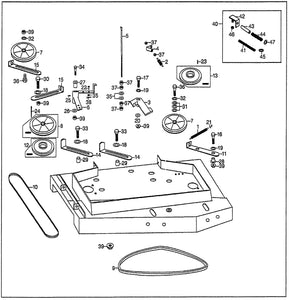 36"     MOWER DECK DRIVE         (-1000677)