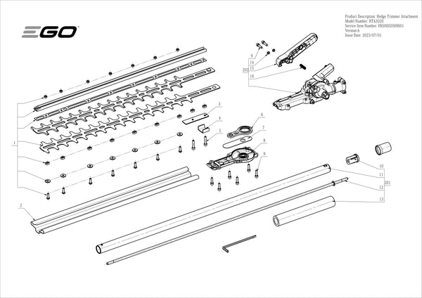 HTA2020 PARTS DIAGRAM