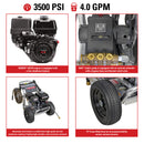 Simpson Rental Series 3500 PSI 4.0 GPM Honda GX270 Gas Pressure Washer (IR3540212)