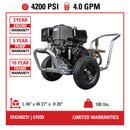 Simpson Industrial Series 4200 PSI 4.0 GPM Honda GX390 Gas Pressure Washer (IS61030)