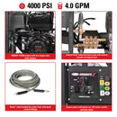 Simpson King Brute 4000 PSI 4.0 GPM Honda Gas Hot Water Pressure Washer (KB65133)