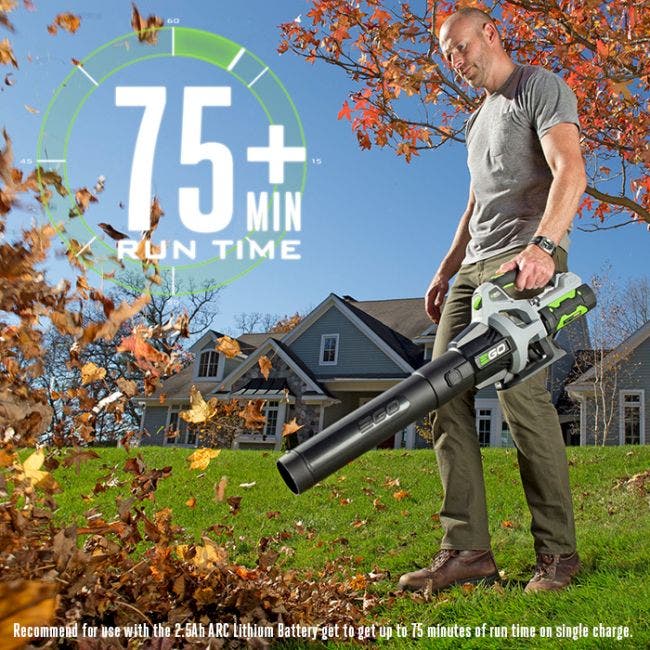 EGO Power+ LB5302-FC Blower 110 MPH 530 CFM Variable Speed with 2.5AH Battery and Charger - Reconditioned