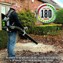 EGO Power+ LB6003 180 MPH, 600 CFM Variable-Speed 56-Volt Cordless Backpack Leaf Blower with 7.5Ah Battery and Standard Charger