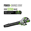EGO Power+ LB7654 765CFM Handheld Blower with 5Ah Battery and 320W Charger