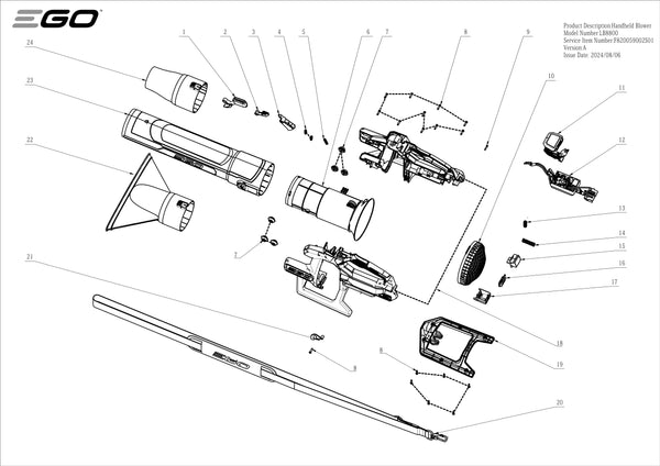LB8800 PARTS DIAGRAM