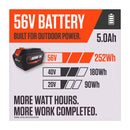Echo LBP-56V250A 56V High-Capacity 5.0Ah Lithium-Ion Battery with eCM Battery Management Technology and On-Board Fuel Charge Gauge