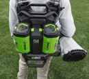 EGO Power+ LBPX8004-2 Commercial Backpack Blower Kit 800 CFM with 2x 6Ah Battery & 280W Dual Port Charger