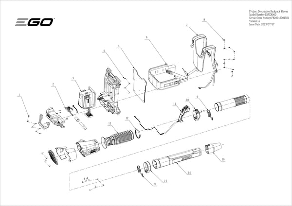 LBPX8000 PARTS DIAGRAM