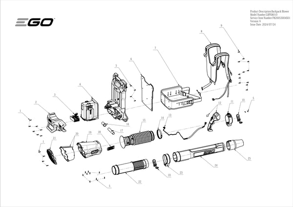 LBPX8010 PARTS DIAGRAM