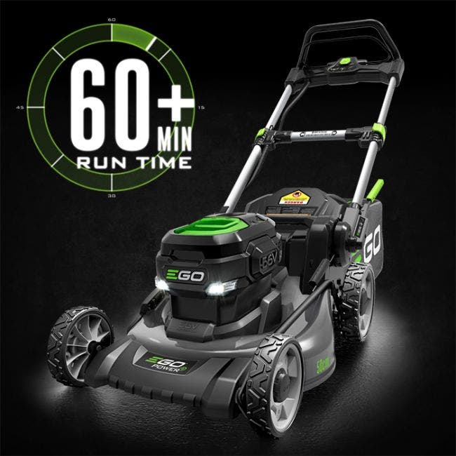 EGO Power+ LM2021 21" 56-Volt Lithium-ion Cordless Lawn Mower with 5.0Ah Battery and 550W Rapid Charger