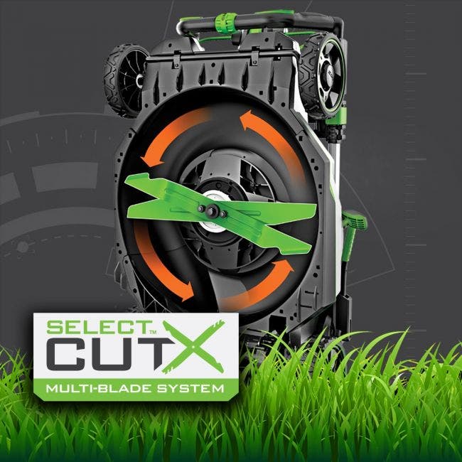 EGO Power+ LM2133 Select Cut (Dual Blades) Lawn Mower with 5.0Ah Battery and Charger