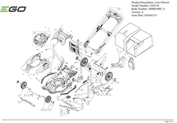 LM2130 (VERSION A) PARTS DIAGRAMS