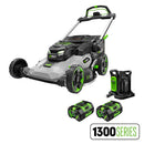 EGO Power+ LM3004SP-2 1300 Series 30 Inch Lawn Mower with Super Composite Deck, Self Propelled and Dual Motors with (2) 6Ah Batteries and Dual Port Charger
