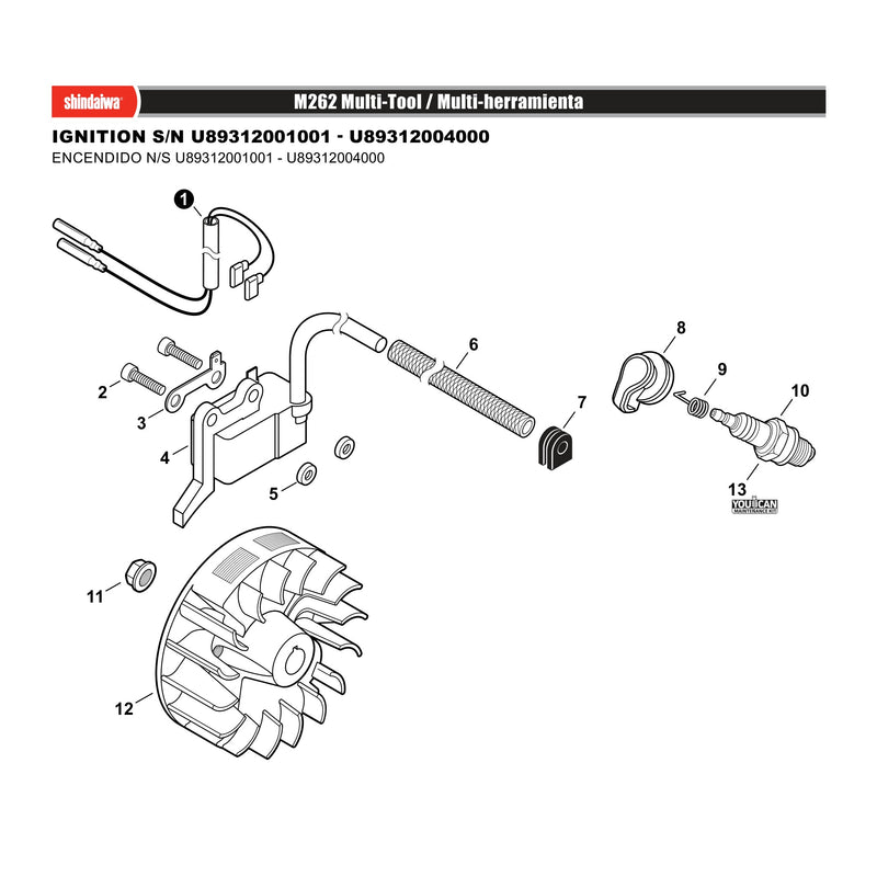 IGNITION S N U89312001001 U89312004000