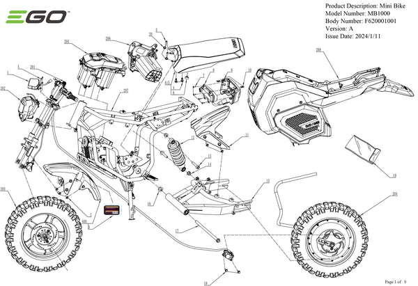 MB1000 PARTS DIAGRAM