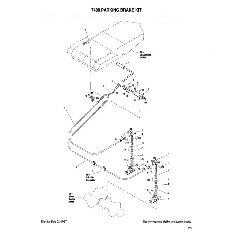 7400 PARKING BRAKE KIT