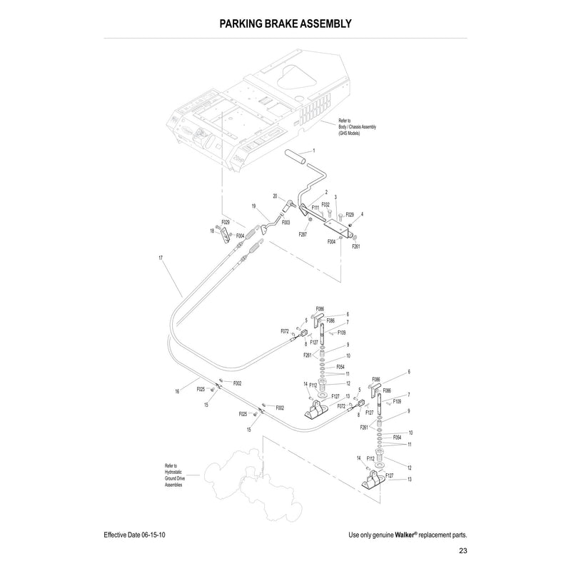 PARKING BRAKE ASSEMBLY