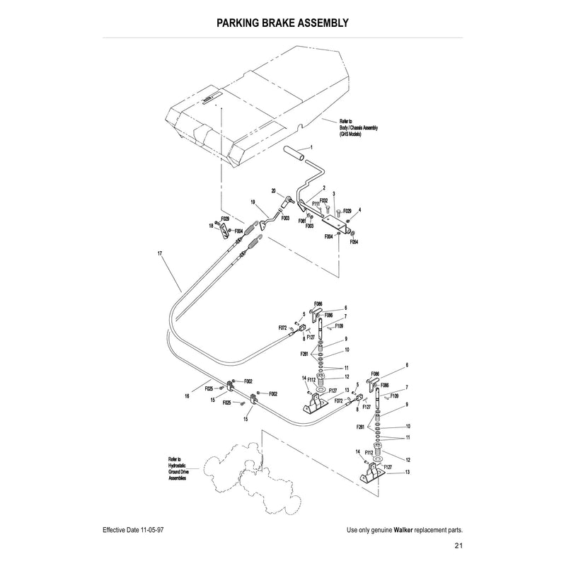PARKING BRAKE ASSEMBLY