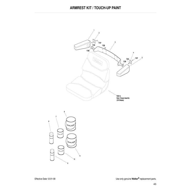 ARMREST KIT TOUCH UP PAINT