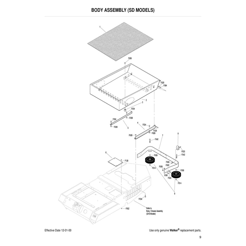 BODY ASSEMBLY SD MODELS