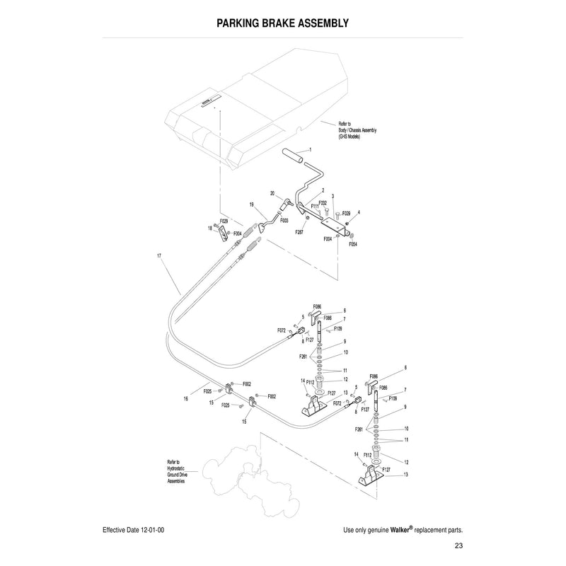 PARKING BRAKE ASSEMBLY