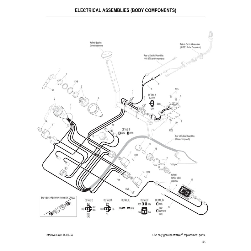 ELECTRICAL ASSEMBLIES BODY COMPONENTS