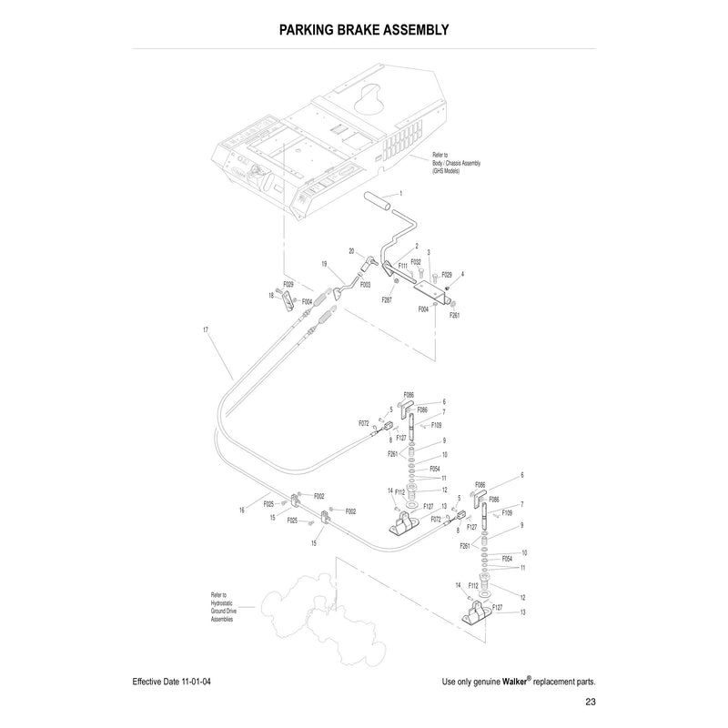 PARKING BRAKE ASSEMBLY