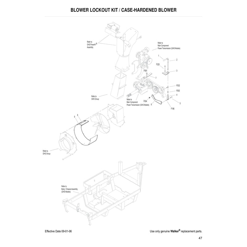 BLOWER LOCKOUT KIT CASE HARDENED BLOWER