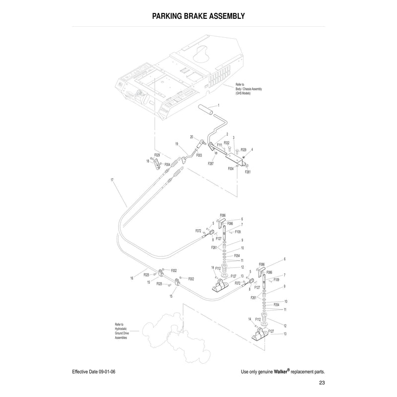 PARKING BRAKE ASSEMBLY