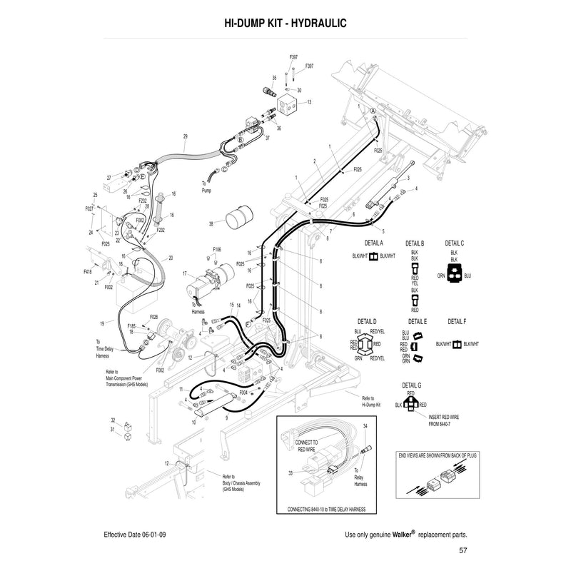 HI DUMP KIT HYDRAULIC