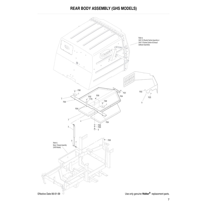 REAR BODY ASSEMBLY GHS MODELS