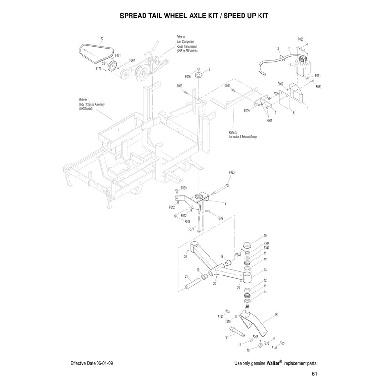 SPREAD TAIL WHEEL AXLE KIT SPEED UP KIT