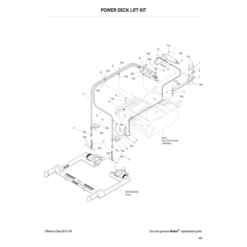 POWER DECK LIFT KIT