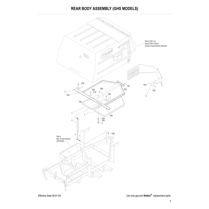 REAR BODY ASSEMBLY GHS MODELS
