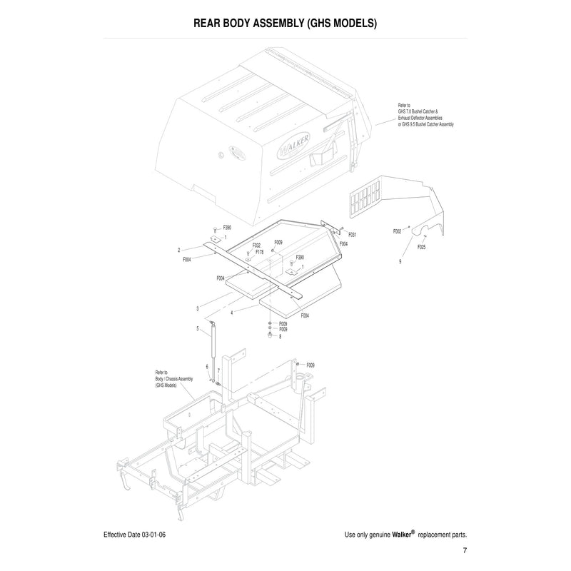 REAR BODY ASSEMBLY GHS MODELS
