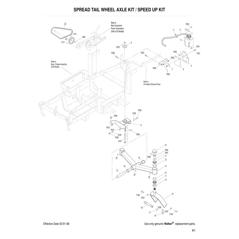 SPREAD TAIL WHEEL AXLE KIT SPEED UP KIT