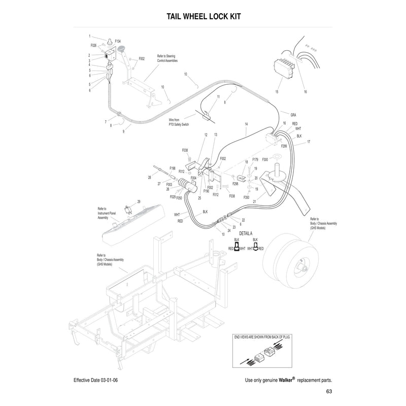 TAIL WHEEL LOCK KIT