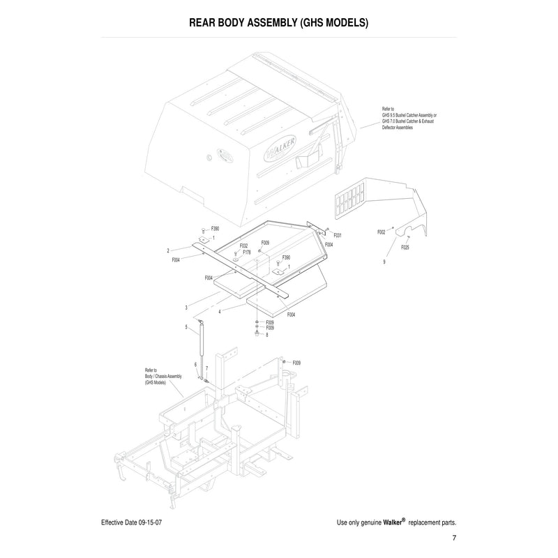 REAR BODY ASSEMBLY GHS MODELS