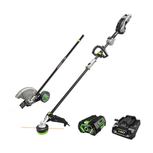 EGO Power+ MHC1603 Multi-Head Combo Kit; 16” Carbon Fiber String Trimmer with POWERLOAD™, Carbon Fiber Edger, and 56V Power Head with 4.0Ah Battery and 320W Charger