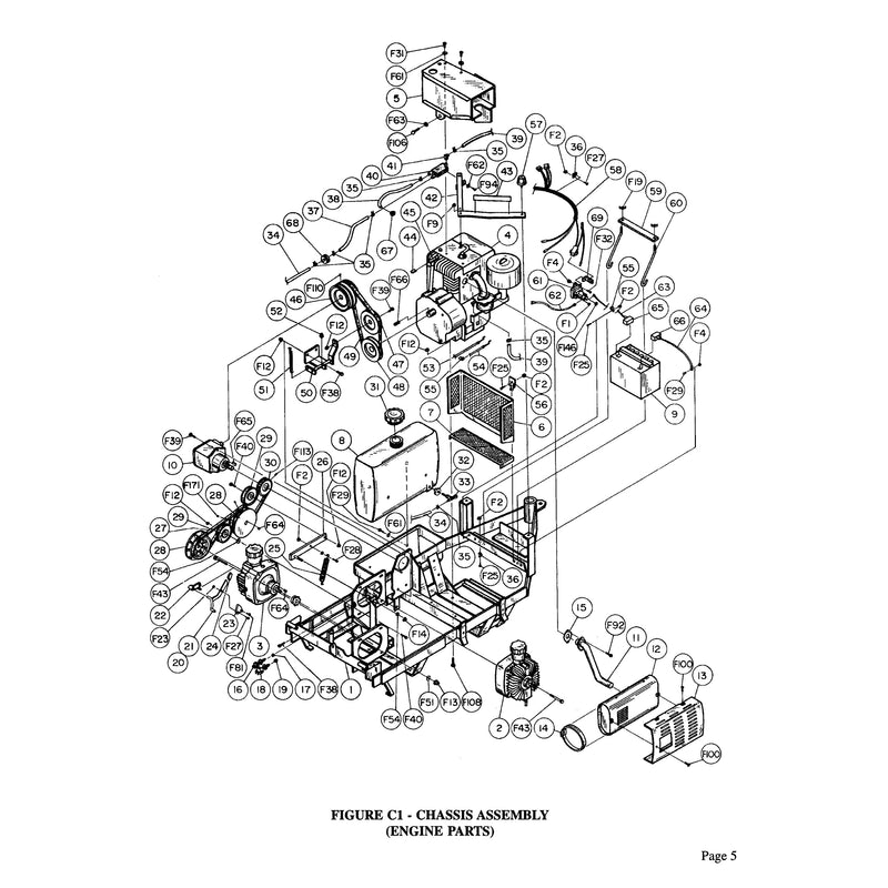 CHASSIS ASSEMBLY ENGINE PARTS