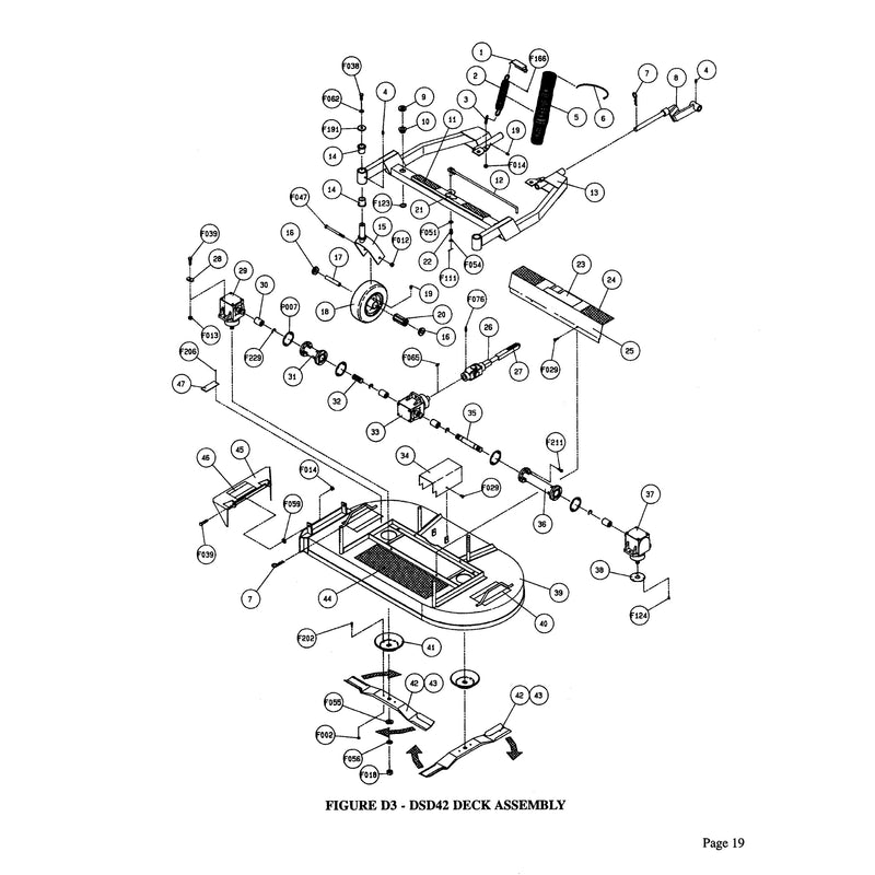 DSD42 DECK ASSEMBLY