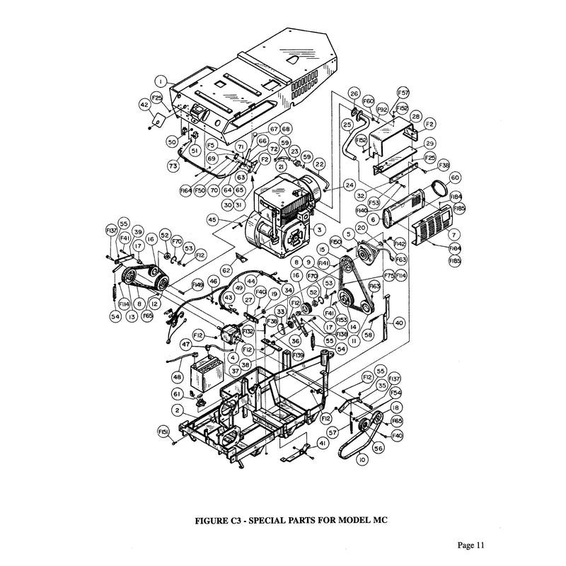 SPECIAL PARTS FOR MODEL MC