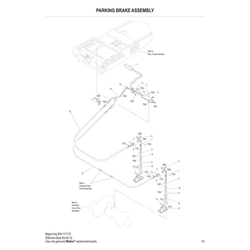 PARKING BRAKE ASSEMBLY