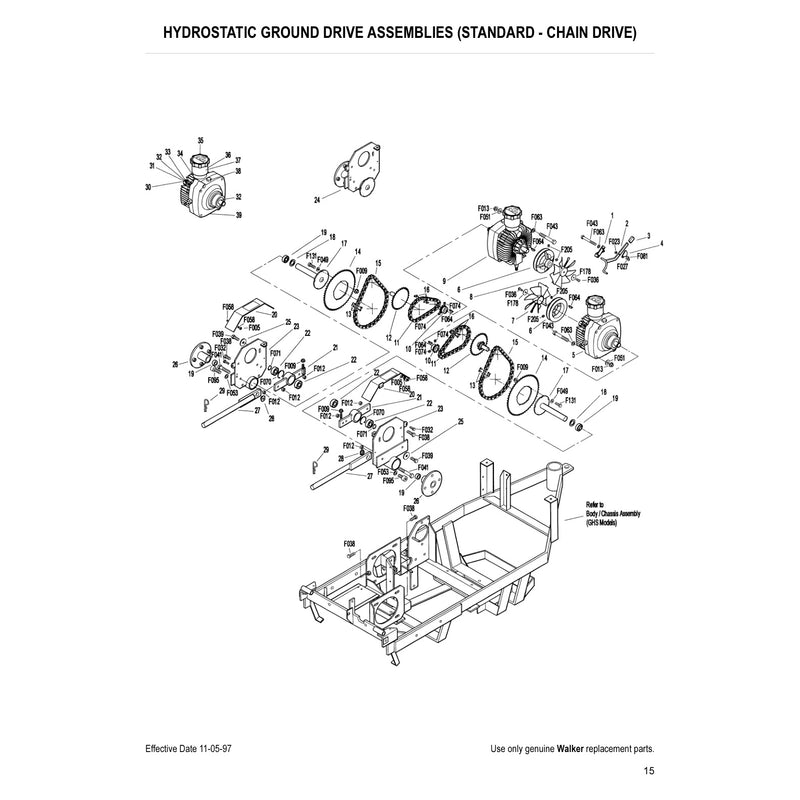 HYDROSTATIC GROUND DRIVE ASSEMBLIES 