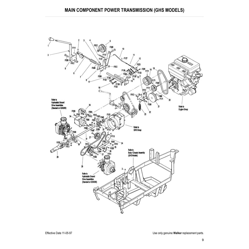 MAIN COMPONENT POWER TRANSMISSION 