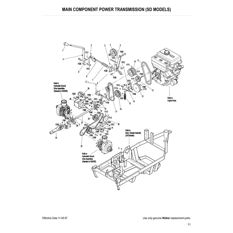 MAIN COMPONENT POWER TRANSMISSION 